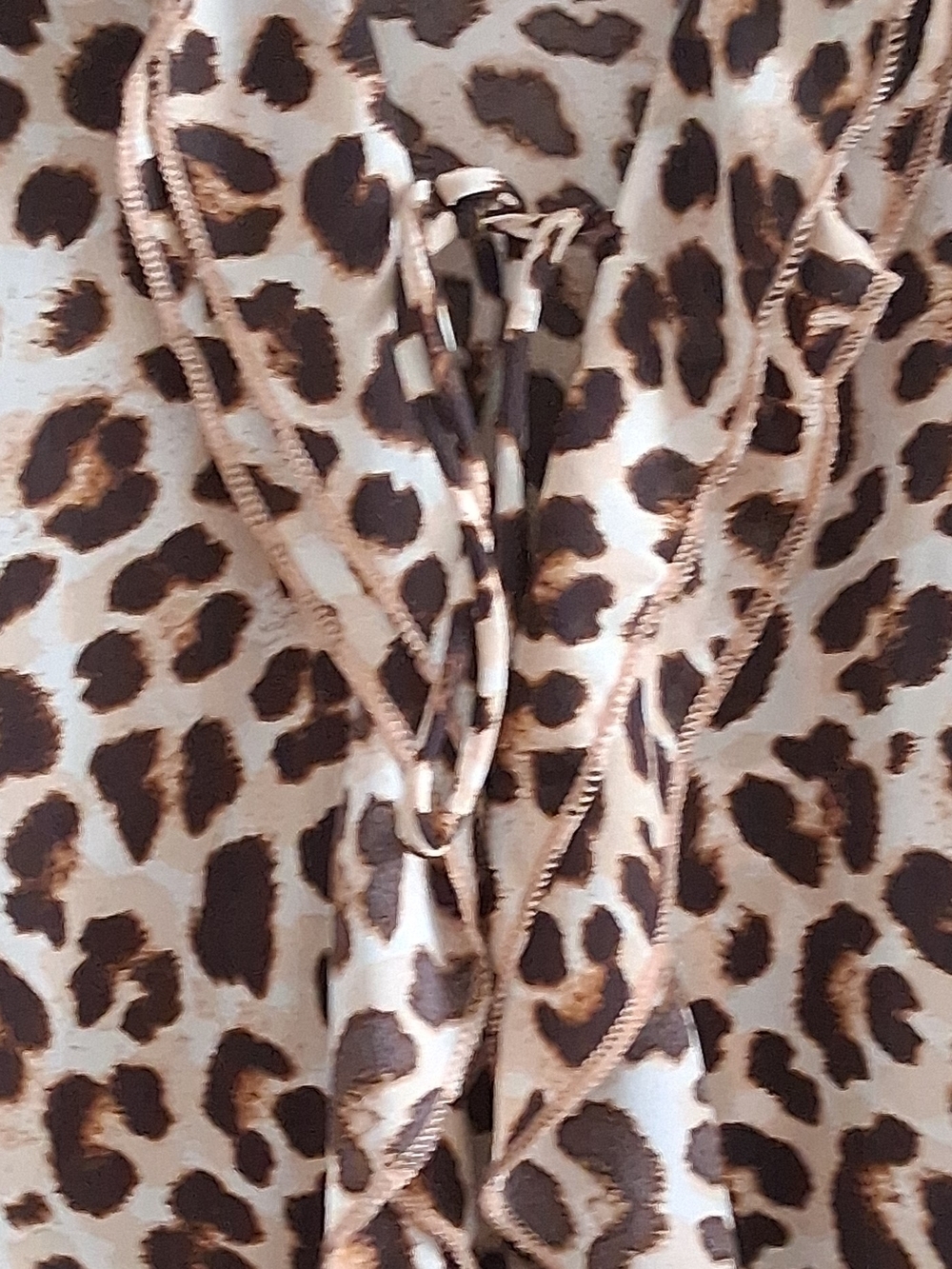 torrid Leopard Print Tie-Front Blouse in Brown and Cream